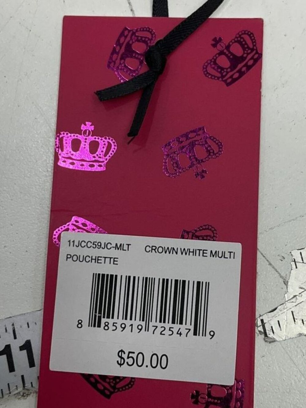 NWT Juicy Couture Crown Multicolor Pouchette - Picture 5 of 7